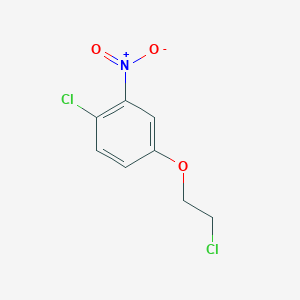 molecular formula C8H7Cl2NO3 B8283143 1-(2-Chloroethoxy)-4-chloro-3-nitrobenzene 