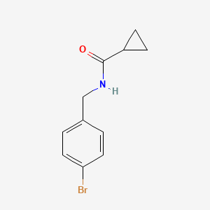 molecular formula C11H12BrNO B8283156 Cyclopropanecarboxylic acid 4-bromo-benzylamide CAS No. 1031747-46-2