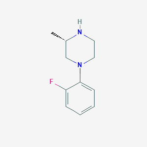 molecular formula C11H15FN2 B8283163 (3S)-1-(2-Fluorophenyl)-3-methylpiperazine 