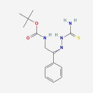 molecular formula C14H20N4O2S B8283192 2-(Tert-butoxycarbonylamino)acetophenone thiosemicarbazone 