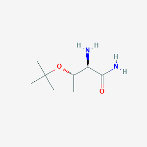 molecular formula C8H18N2O2 B8283210 O-tert-butyl-D-threonineamide 