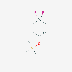 molecular formula C9H16F2OSi B8283272 Cyclohexene, 4,4-difluoro-1-[(trimethylsilyl)oxy]- 