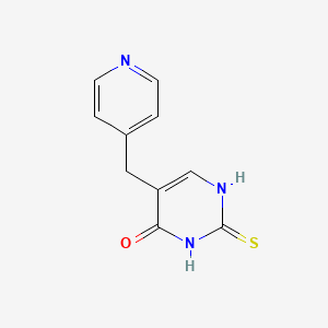 molecular formula C10H9N3OS B8283279 5-(4-Pyridylmethyl)-2-thiouracil 
