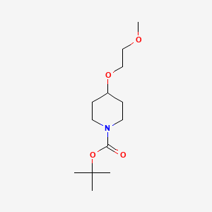 molecular formula C13H25NO4 B8283293 4-(2-Methoxyethoxy)piperidine-1-carboxylic acid tert-butyl ester 