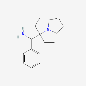 (+/-)[2-Ethyl-1-phenyl-2-(1-pyrrolidinyl)butyl]amine