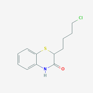 molecular formula C12H14ClNOS B8283363 2-(4-chlorobutyl)-2H-1,4-benzothiazin-3(4H)-one 