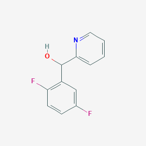 molecular formula C12H9F2NO B8283369 2-[(2,5-Difluorophenyl)-hydroxymethyl]pyridine CAS No. 558465-94-4