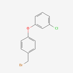 molecular formula C13H10BrClO B8283384 1-[4-(Bromomethyl)phenoxy]-3-chlorobenzene 