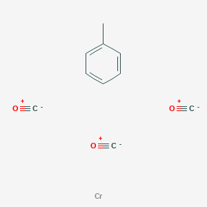 molecular formula C10H8CrO3 B082834 Chromium, tricarbonyl((1,2,3,4,5,6-eta)-methylbenzene)-(9CI) CAS No. 12083-24-8