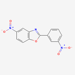 molecular formula C13H7N3O5 B8283455 2-(m-Nitrophenyl)-5-nitrobenzoxazole 