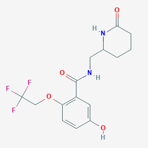 molecular formula C15H17F3N2O4 B8283495 AM5Zfe94FL CAS No. 91933-52-7