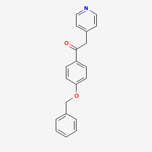 molecular formula C20H17NO2 B8283528 4'-(Benzyloxy)-alpha-(4-pyridinyl)acetophenone 
