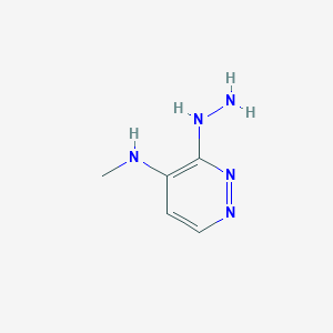 molecular formula C5H9N5 B8283593 4-Methylamino-3-hydrazinopyridazine 