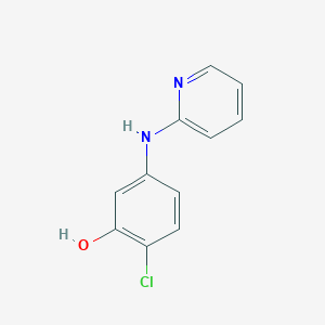 molecular formula C11H9ClN2O B8283656 2-Chloro-5-(pyridin-2-ylamino)phenol 