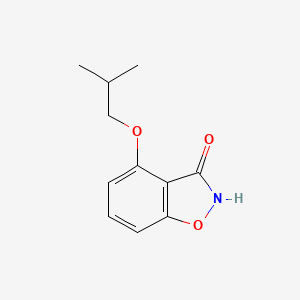 molecular formula C11H13NO3 B8283660 4-Isobutoxy-1,2-benzisoxazol-3-ol 