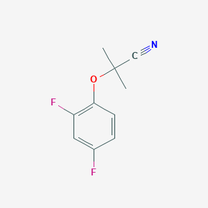 molecular formula C10H9F2NO B8283663 2-(2,4-Difluorophenoxy)-2-methylpropanenitrile 