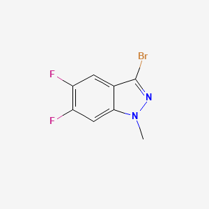 molecular formula C8H5BrF2N2 B8283719 3-Bromo-5,6-difluoro-1-methyl-1H-indazole 