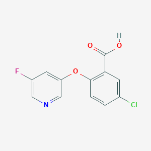 5-Chloro-2-[(5-fluoropyridin-3-yl)oxy]benzoic acid