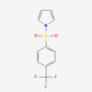 molecular formula C11H8F3NO2S B8283837 1H-Pyrrole, 1-[[4-(trifluoromethyl)phenyl]sulfonyl]- 