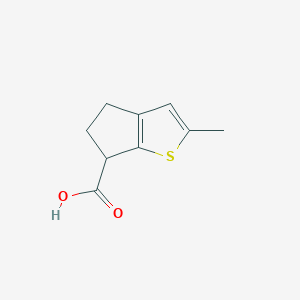 molecular formula C9H10O2S B8283875 2-methyl-5,6-dihydro-4H-cyclopenta[b]thiophene-6-carboxylic acid 
