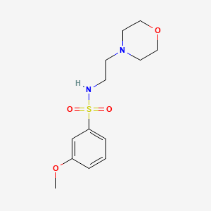 molecular formula C13H20N2O4S B8283911 3-(Methyloxy)-N-[2-(4-morpholinyl)ethyl]benzenesulfonamide CAS No. 850664-23-2