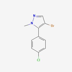 4-bromo-5-(4-chlorophenyl)-1-methyl-1H-pyrazole