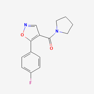 5-(4-Fluorophenyl)-4-(pyrrolidin-1-ylcarbonyl)isoxazole