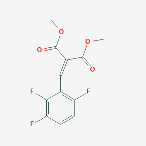 molecular formula C12H9F3O4 B8284029 2-(2,3,6-Trifluoro-benzylidene)-malonic Acid Dimethyl Ester 