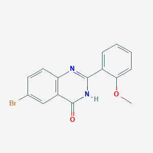 molecular formula C15H11BrN2O2 B8284072 6-Bromo-2-(2-methoxyphenyl)quinazolin-4(3H)-one 