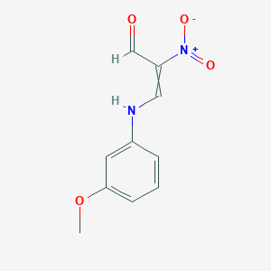 molecular formula C10H10N2O4 B8284091 3-(3-Methoxy-phenylamino)-2-nitro-propenal 