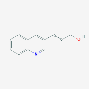 molecular formula C12H11NO B8284095 3-(3-Quinolyl)-2-propen-1-ol 