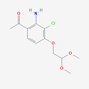1-[2-Amino-3-chloro-4-(2,2-dimethoxy-ethoxy)-phenyl]-ethanone