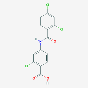 4-[(2,4-Dichlorobenzoyl)amino]-2-chlorobenzoic acid