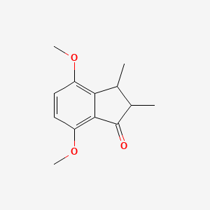 molecular formula C13H16O3 B8284141 4,7-Dimethoxy-2,3-dimethyl-1-indanone 