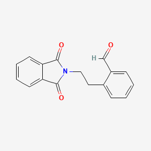 molecular formula C17H13NO3 B8284148 2-(2'-Phthalimidoethyl) benzaldehyde 
