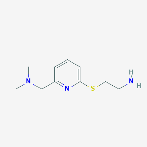 molecular formula C10H17N3S B8284163 2-(6-Dimethylaminomethyl-2-pyridylthio)ethylamine 