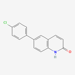 molecular formula C15H10ClNO B8284190 6-(4-chloro-phenyl)-1H-quinolin-2-one 