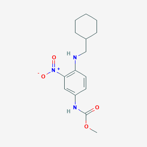 Methyl {4-[(cyclohexylmethyl)amino]-3-nitrophenyl}carbamate