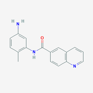 N-(5-amino-2-methylphenyl)quinoline-6-carboxamide