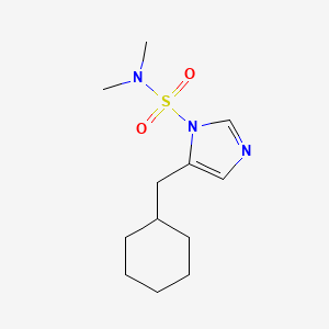 molecular formula C12H21N3O2S B8284237 5-Cyclohexylmethyl-1-dimethylsulfamoyl imidazole 