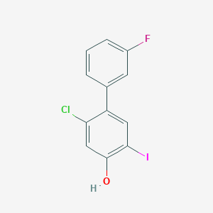 2-Chloro-3'-fluoro-5-iodobiphenyl-4-ol