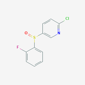 2-Chloro-5-[(2-fluorophenyl)sulfinyl]pyridine