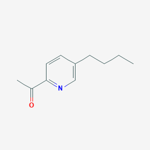 molecular formula C11H15NO B8284340 1-(5-Butyl-pyridin-2-yl)-ethanone 