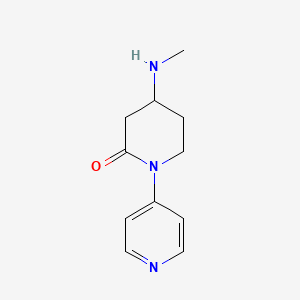 molecular formula C11H15N3O B8284348 4-(Methylamino)-1-(pyridin-4-yl)piperidin-2-one 
