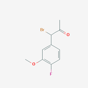 1-Bromo-1-(4-fluoro-3-methoxyphenyl)propan-2-one