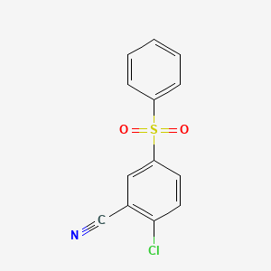 2-Chloro-5-(phenylsulfonyl)benzonitrile