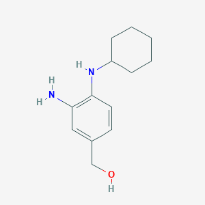 (3-Amino-4-(cyclohexylamino)phenyl)methanol