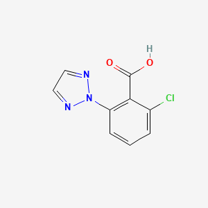 molecular formula C9H6ClN3O2 B8284390 2-Chloro-6-(2H-1,2,3-triazol-2-yl)benzoic acid 