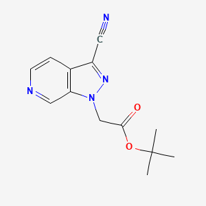 tert-Butyl 2-(3-cyano-1H-pyrazolo[3,4-c]pyridin-1-yl)acetate