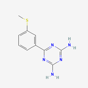 6-[3-(Methylthio)phenyl]-1,3,5-triazine-2,4-diamine
